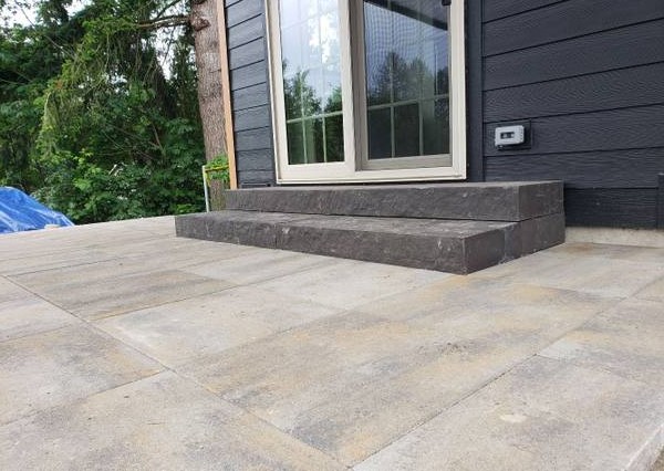 This image is a patio done for one of our clients in Brooklyn NYC. It is a patio with a light brown color. It was done in June 2019.